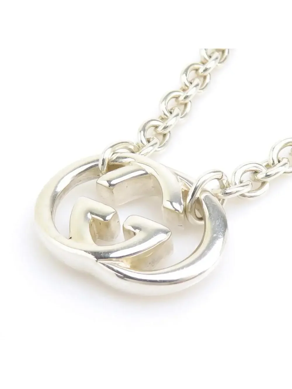 Auth Gucci Interlocking G Necklace #302725G19B